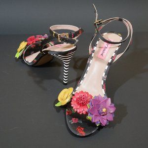 Betsey Johnson Heel Sandals, Size 9 US